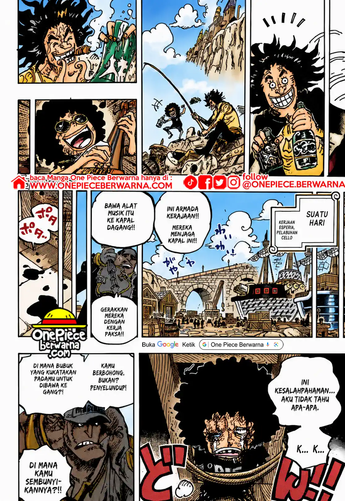 One Piece berwarna 1184 1185 1186 bahasa indonesia